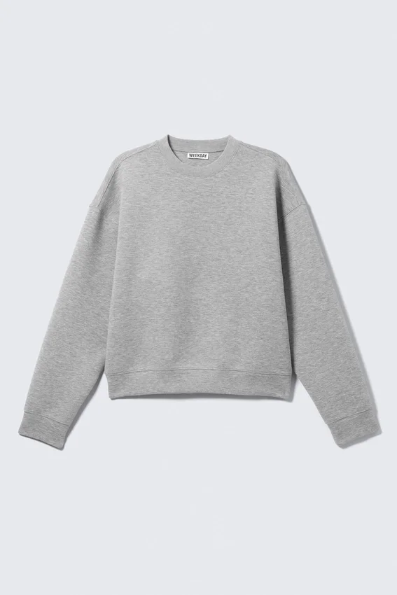 Simon Scuba Sweatshirt – Grey Melange Simon Scuba Sweatshirt – Grey Melange