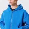 Simon Scuba Zip Hoodie – Bright Blue Simon Scuba Zip Hoodie – Bright Blue