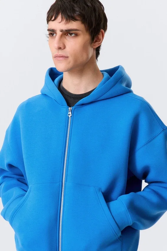 Simon Scuba Zip Hoodie – Bright Blue Simon Scuba Zip Hoodie – Bright Blue