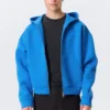 Simon Scuba Zip Hoodie – Bright Blue Simon Scuba Zip Hoodie – Bright Blue
