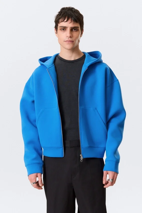 Simon Scuba Zip Hoodie – Bright Blue Simon Scuba Zip Hoodie – Bright Blue