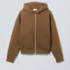 Simon Scuba Zip Hoodie – Brown Simon Scuba Zip Hoodie – Brown
