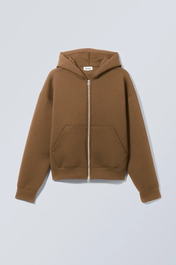 Simon Scuba Zip Hoodie – Brown Simon Scuba Zip Hoodie – Brown