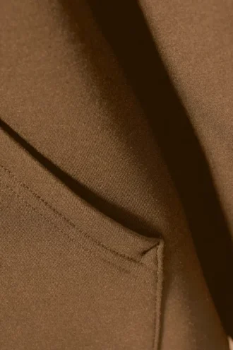 Simon Scuba Zip Hoodie – Brown