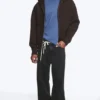 Simon Scuba Zip Hoodie – Dark Brown Simon Scuba Zip Hoodie – Dark Brown
