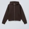 Simon Scuba Zip Hoodie – Dark Brown Simon Scuba Zip Hoodie – Dark Brown