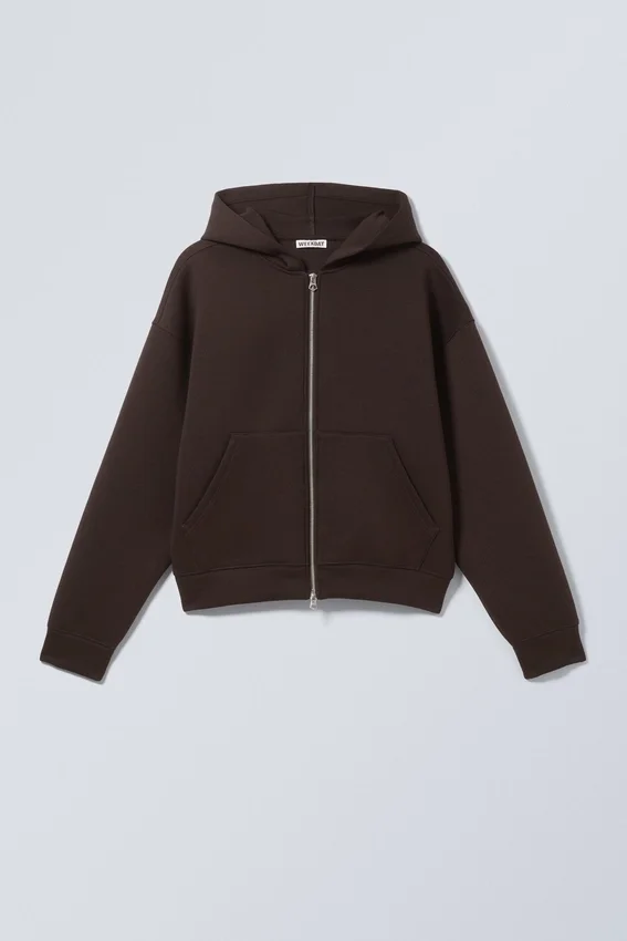 Simon Scuba Zip Hoodie – Dark Brown Simon Scuba Zip Hoodie – Dark Brown