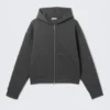 Simon Scuba Zip Hoodie – Dark Grey Melange Simon Scuba Zip Hoodie – Dark Grey Melange