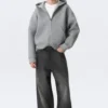 Simon Scuba Zip Hoodie – Grey Melange Simon Scuba Zip Hoodie – Grey Melange