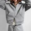 Simon Scuba Zip Hoodie – Grey Melange Simon Scuba Zip Hoodie – Grey Melange
