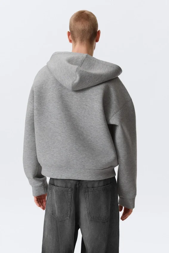 Simon Scuba Zip Hoodie – Grey Melange Simon Scuba Zip Hoodie – Grey Melange