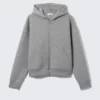 Simon Scuba Zip Hoodie – Grey Melange Simon Scuba Zip Hoodie – Grey Melange