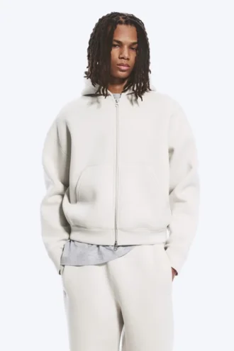 Simon Scuba Zip Hoodie – Light Dusty Mole
