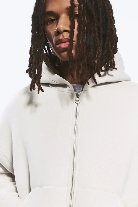 Simon Scuba Zip Hoodie – Light Dusty Mole Simon Scuba Zip Hoodie – Light Dusty Mole