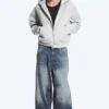 Simon Scuba Zip Hoodie – Light Grey Melange Simon Scuba Zip Hoodie – Light Grey Melange