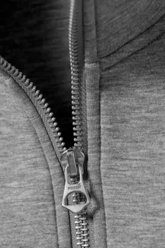 Simon Scuba Zip Sweatshirt – Grey Melange