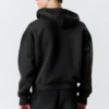 Simon Washed Scuba Zip Hoodie – Faded Black Simon Washed Scuba Zip Hoodie – Faded Black