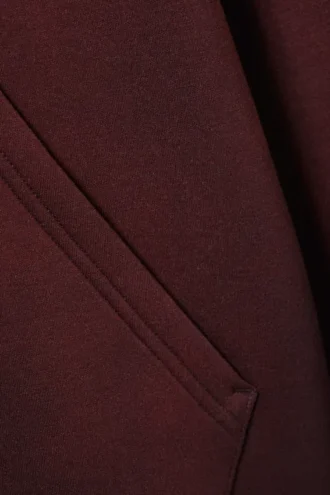 Simon Washed Scuba Zip Hoodie – Washed Dark Plum