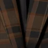 Single-Breasted Oversized Blazer – Checked Dark Brown Single-Breasted Oversized Blazer – Checked Dark Brown