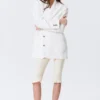 Single-Breasted Oversized Blazer – Off-White Single-Breasted Oversized Blazer – Off-White