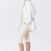 Single-Breasted Oversized Blazer – Off-White Single-Breasted Oversized Blazer – Off-White