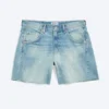 Skewed Low Rise Denim Shorts – Coastal Blue – Light Blue Skewed Low Rise Denim Shorts – Coastal Blue – Light Blue