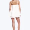 Sleeveless Balloon Mini Dress – White Sleeveless Balloon Mini Dress – White
