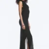 Sleeveless Boat-Neck Maxi Dress – Black Sleeveless Boat-Neck Maxi Dress – Black