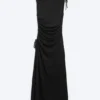 Sleeveless Boat-Neck Maxi Dress – Black Sleeveless Boat-Neck Maxi Dress – Black