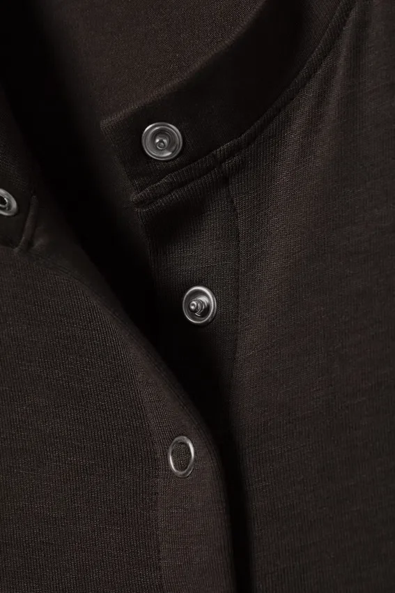 Sleeveless Button-Up Top – Dark Brown Sleeveless Button-Up Top – Dark Brown