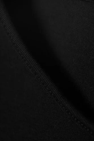 Sleeveless Cotton Jersey Maxi Dress – Black
