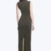 Sleeveless Cotton Jersey Maxi Dress – Dark Grey Sleeveless Cotton Jersey Maxi Dress – Dark Grey