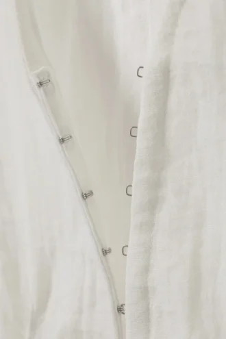 Sleeveless Crinkle Top – White