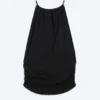 Sleeveless Gathered Halter Top – Black Sleeveless Gathered Halter Top – Black