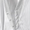 Sleeveless Gathered Poplin Top – Striped White Sleeveless Gathered Poplin Top – Striped White