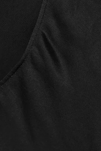 Sleeveless Gathered Top – Black