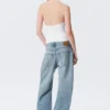 Sleeveless Halterneck Shirt Top – White Sleeveless Halterneck Shirt Top – White