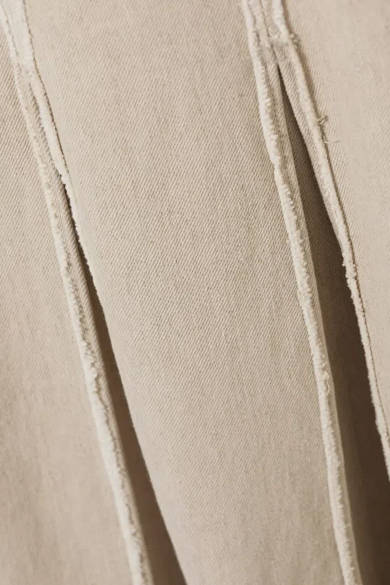 Sleeveless Linen-Blend Panelled Maxi Dress – Light Beige Sleeveless Linen-Blend Panelled Maxi Dress – Light Beige