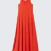 Sleeveless Tank Maxi Dress – Red Sleeveless Tank Maxi Dress – Red