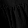 Sleeveless Twill Mini Dress – Black Sleeveless Twill Mini Dress – Black
