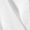 Sleeveless V-Neck Cotton Poplin Top – White