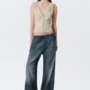 Sleeveless V-Neck Zip Top – Light Mole Sleeveless V-Neck Zip Top – Light Mole