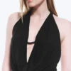 Sleeveless Waterfall Top – Black Sleeveless Waterfall Top – Black