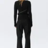 Slim Asymmetric Zip Knit Sweater – Black Slim Asymmetric Zip Knit Sweater – Black
