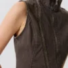 Slim Curvy Zip Mini Dress – Dark Grey Slim Curvy Zip Mini Dress – Dark Grey
