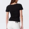 Slim Deep V-Neck T-Shirt – Black Slim Deep V-Neck T-Shirt – Black