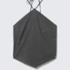 Slim Fit Halter Top – Dark Grey – Stones Slim Fit Halter Top – Dark Grey – Stones