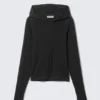Slim Fit Lyocell Zip Hoodie – Black Slim Fit Lyocell Zip Hoodie – Black