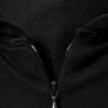 Slim Fit Lyocell Zip Hoodie – Black Slim Fit Lyocell Zip Hoodie – Black