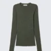 Slim Fit Printed Rhinestone Top – Dark Khaki Green Slim Fit Printed Rhinestone Top – Dark Khaki Green